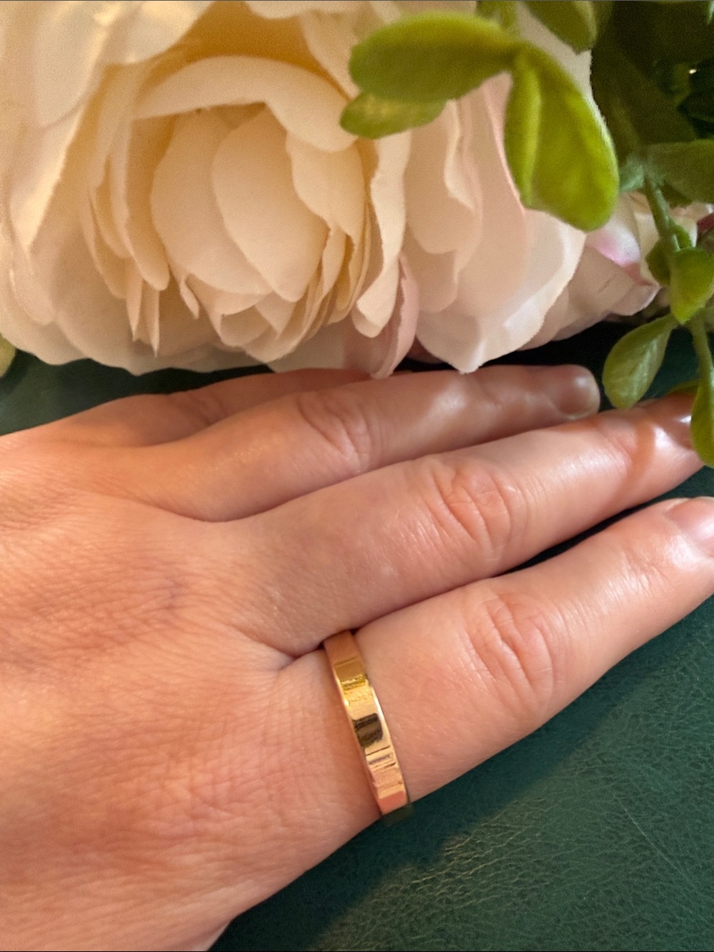 Classic Minimalist Gold Men's Band Ring